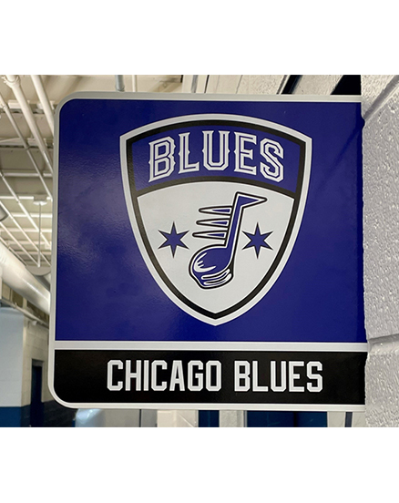 Locker Room Door Sign