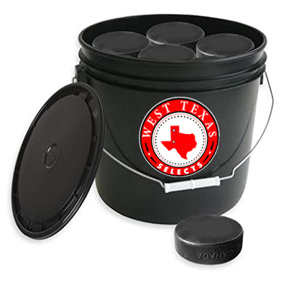 Hockey Puck Bucket Stickers